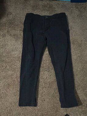RVCA Men's Black Cotton Tapered Casual Pants Size 32 Regular